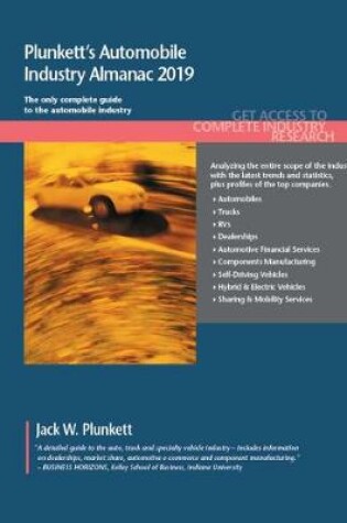 Cover of Plunkett's Automobile Industry Almanac 2019