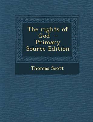 Book cover for The Rights of God - Primary Source Edition