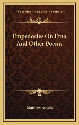 Book cover for Empedocles On Etna And Other Poems