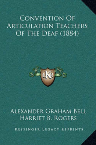 Cover of Convention of Articulation Teachers of the Deaf (1884)