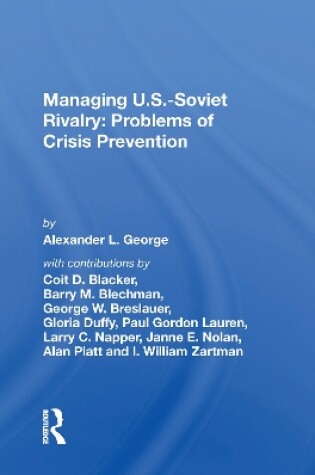 Cover of Managing U.s.-soviet Rivalry