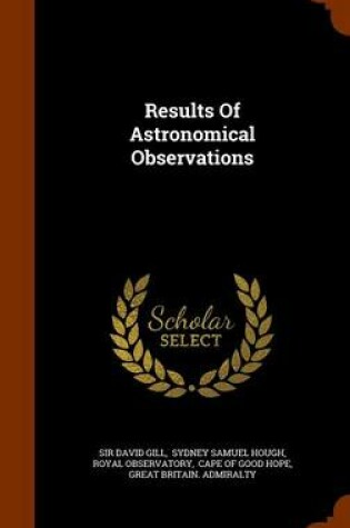 Cover of Results of Astronomical Observations