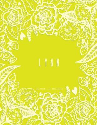 Book cover for Lynn - Lime Green Dot Grid Journal