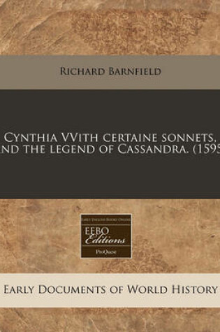 Cover of Cynthia Vvith Certaine Sonnets, and the Legend of Cassandra. (1595)