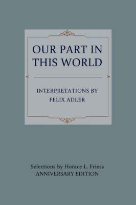 Book cover for Our Part in This World