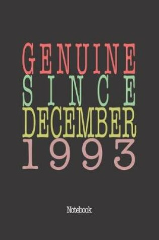 Cover of Genuine Since December 1993