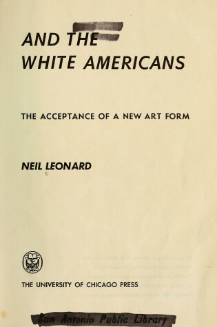 Cover of Jazz and the White American