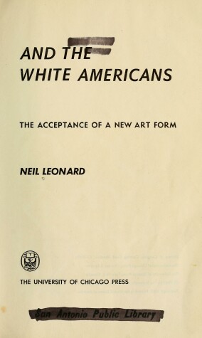 Book cover for Jazz and the White American