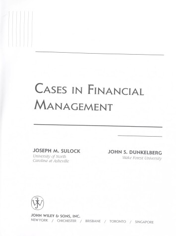 Book cover for Cases in Financial Management