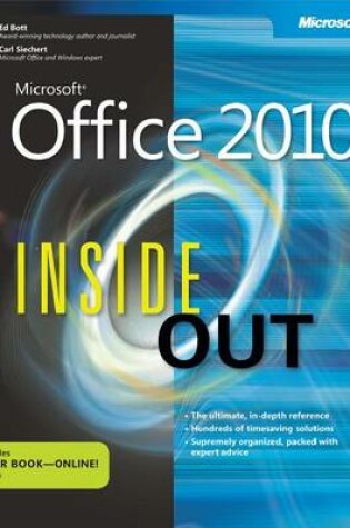 Cover of Microsoft(r) Office 2010 Inside Out