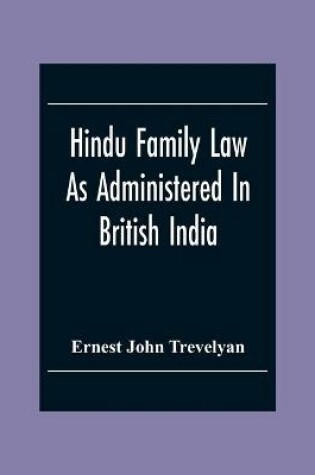 Cover of Hindu Family Law