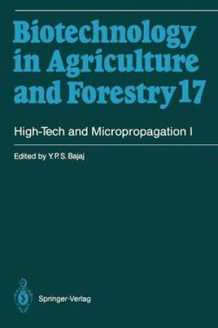 Cover of High-Tech and Micropropagation I