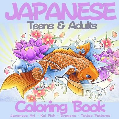 Book cover for Japanese Teens & Adults Coloring Book