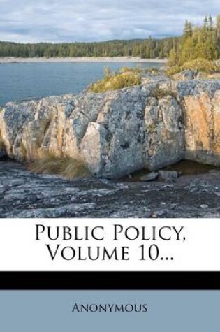 Cover of Public Policy, Volume 10...