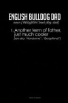 Book cover for English Bulldog Dad Definition
