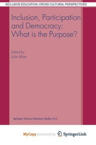 Cover of Inclusion, Participation and Democracy