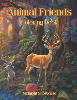 Book cover for Animal Friends Coloring Book