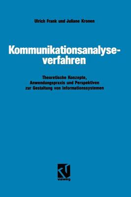 Book cover for Kommunikationsanalyseverfahren