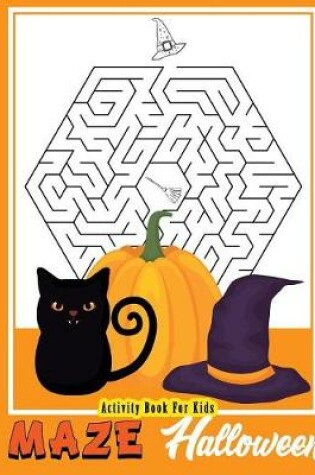 Cover of Activity Book For Kids Halloween Maze