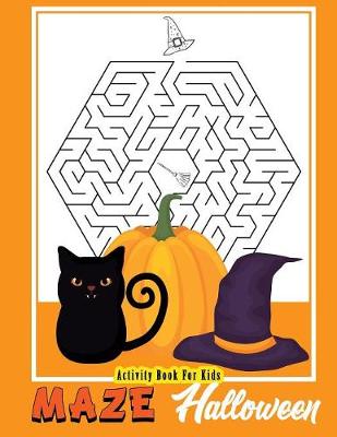 Cover of Activity Book For Kids Halloween Maze