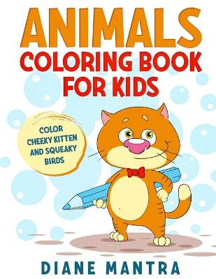 Book cover for Animals coloring book for kids