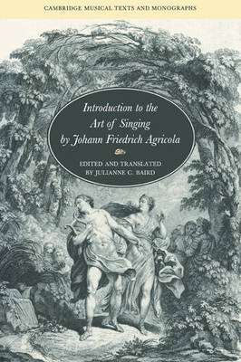 Book cover for Introduction to the Art of Singing by Johann Friedrich Agricola