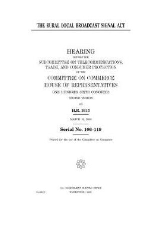 Cover of The Rural Local Broadcast Signal Act