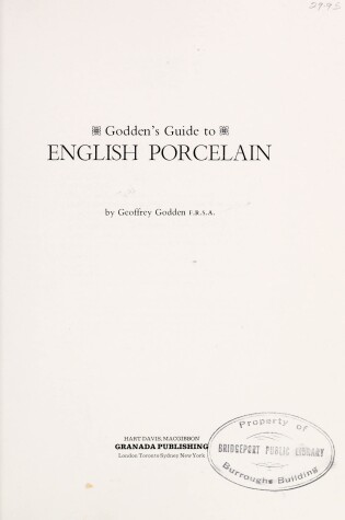 Cover of Guide to English Porcelain