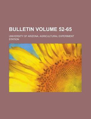 Book cover for Bulletin Volume 52-65