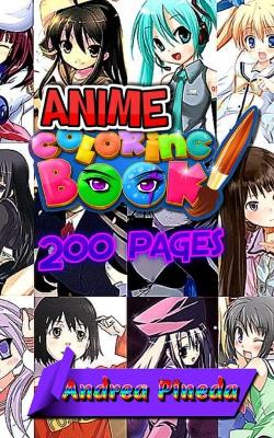 Cover of Anime Coloring Book 200 Pages