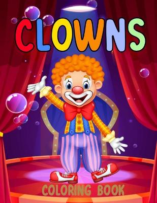 Book cover for Clowns Coloring Book