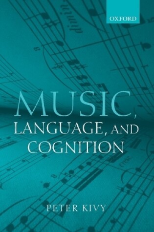 Cover of Music, Language, and Cognition