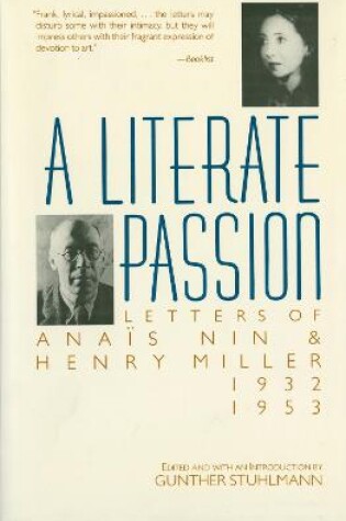 Cover of Letters between Nin and Henry Miller