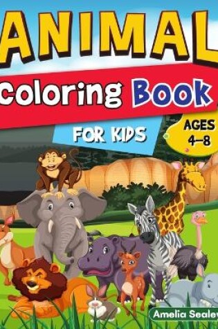 Cover of Easy and Fun Animal Designs Coloring Book for Kids