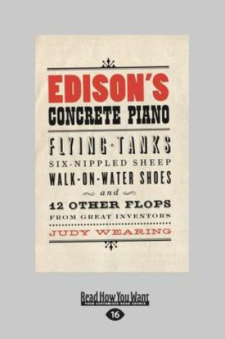 Cover of Edison's Concrete Piano