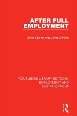 Cover of After Full Employment