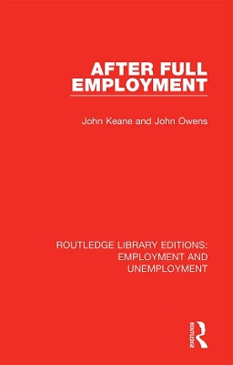Book cover for After Full Employment
