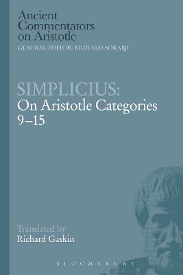 Book cover for Simplicius: On Aristotle Categories 9-15