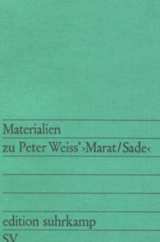 Cover of Materialen Zu P. Weiss