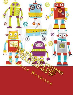 Book cover for Robot Machines Coloring Book