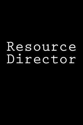 Book cover for Resource Director