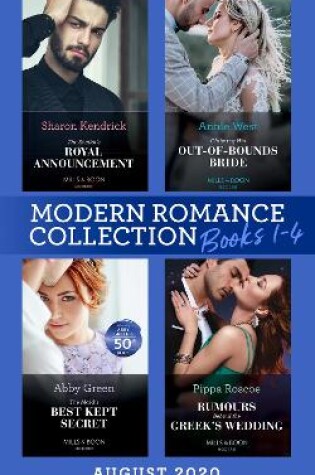 Cover of Modern Romance August 2020 Books 1-4