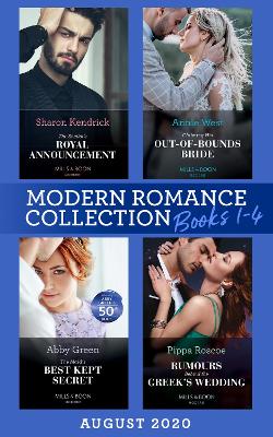Book cover for Modern Romance August 2020 Books 1-4
