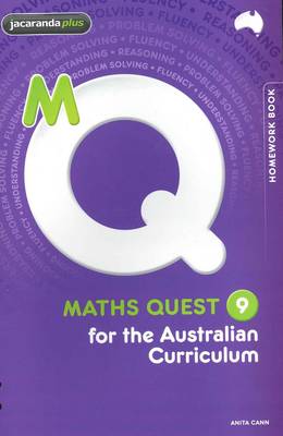 Book cover for Maths Quest 9 for the Australian Curriculum Homework Book