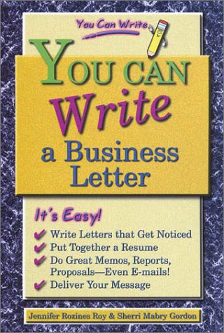 Book cover for You Can Write a Business Letter