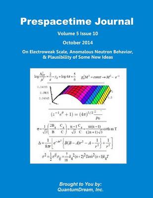 Book cover for Prespacetime Journal Volume 5 Issue 10