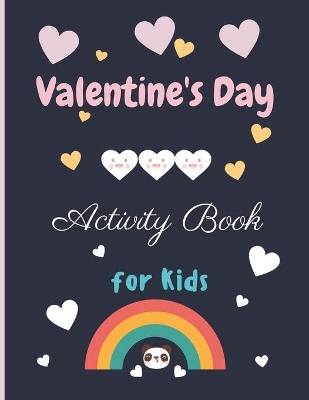 Book cover for Valentine's Day Activity Book for Kids