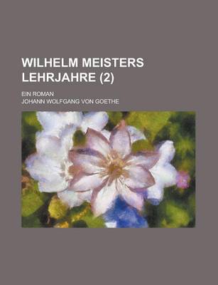 Book cover for Wilhelm Meisters Lehrjahre (2)