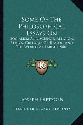 Book cover for Some of the Philosophical Essays on Some of the Philosophical Essays on