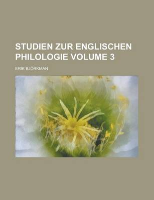 Book cover for Studien Zur Englischen Philologie Volume 3